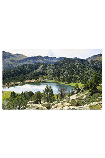 StoryGift Romania Tablou Canvas - Lacul Pessons Din Andorra: Pastrand Priveli...