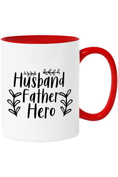 StoryGift Romania Cana Cu Textul "husband, Father, Hero" - Sot Tata Erou Grij...