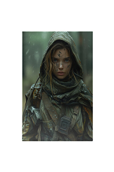 StoryGift Romania Tablou Canvas: Pregătită De Luptă Războinica Ascunsă În Str...