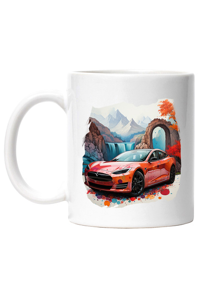 StoryGift Romania Cana Cu Masina, Tesla, Peisaj, Munti, Cascada, Stanci, Mult...
