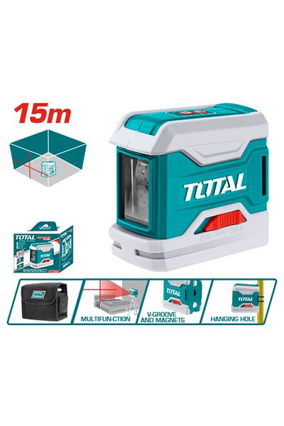 TOTAL 15m Red Electronic Laser Level