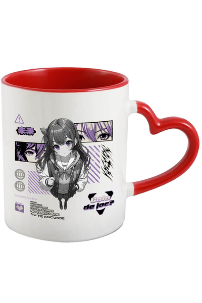 StoryGift Romania Cana Gata De Joc_ Text Nu Te Ascunde Fata Stil Anime Joc, 330ml, Ceramica Cu Man, Cu ,stg