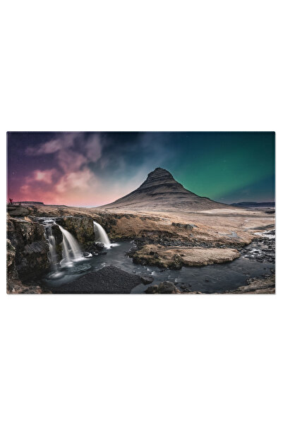 StoryGift Romania Tablou Canvas Cu Peisaj Cosmic In Muntii Nordului - Dansul ...