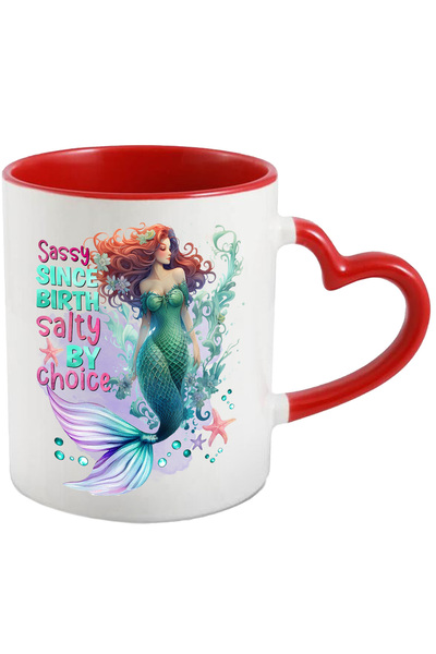StoryGift Romania Cana Cu Sirena Cu Mesajul "sassy Since Birth, Salty By Choi...