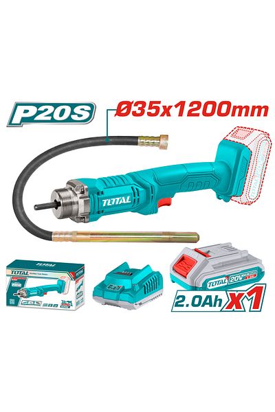 TOTAL 20v battery concrete vibrator single battery and charger