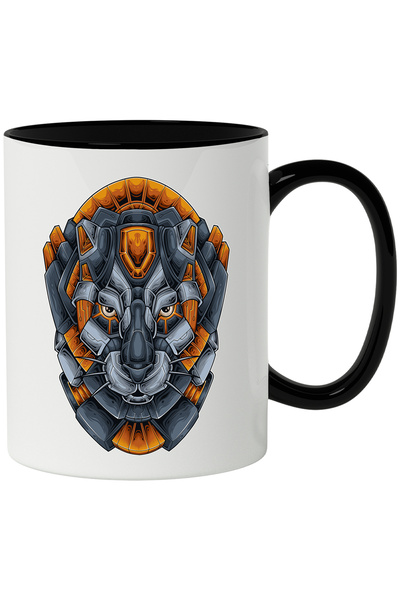 StoryGift Romania Cana Cu Pantera, Robot, Mecha, Cyber, Sci Fi, Futurist, Mul...