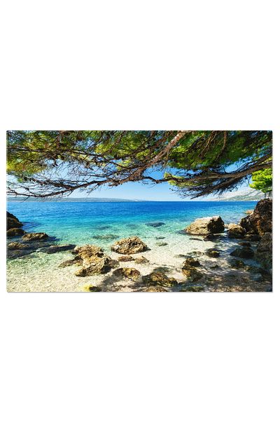 StoryGift Romania Tablou Canvas Valuri La Apus, Valuri, Apus, Orizont, Ocean, Natura. 3959