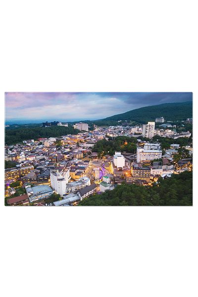 StoryGift Romania Tablou Canvas - Armonia Urbana Si Naturala: Peisaje De Hotel In Japonia