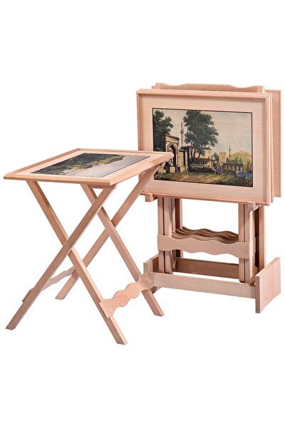 Mavikoltukdöşeme Ms - Zgn 185 / 35 Resimli Büyük Havuzlu Çanta Zigon Sehpa Ha...