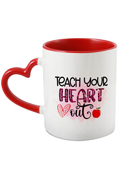 StoryGift Romania Cana Cu Mesajul "teach Your Heart Out", Ilustratie, Scoala,...