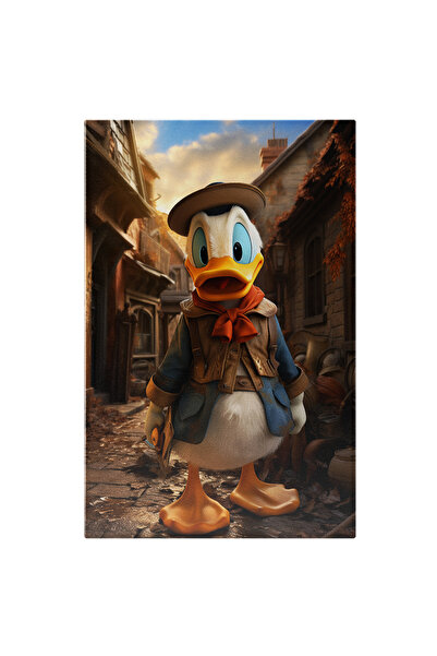StoryGift Romania Tablou Canvas: Personaj Ratusca Disney Donald Duck Cu Ochii...
