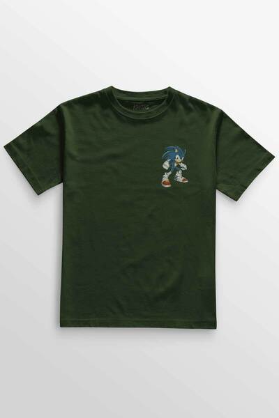 Kretas Kaki majica Sonic The Hedgehog Boom crtani film Sonic Minimalna prednj...