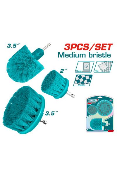 TOTAL 2pcs/set Blue Coarse Cleaning Brush Set