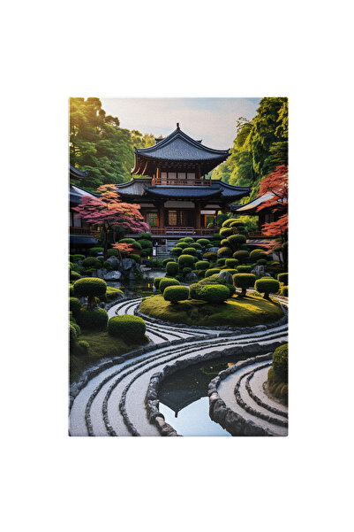 StoryGift Romania Tablou Canvas: Grădina Unui Templu- Peisaje Și Cultură Japo...