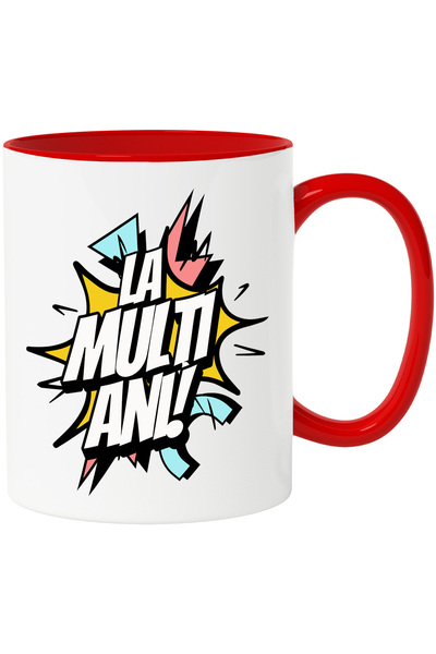 StoryGift Romania Cana Mesaj Aniversare La Multi Nai, Zi Onomastica, 330ml, C...