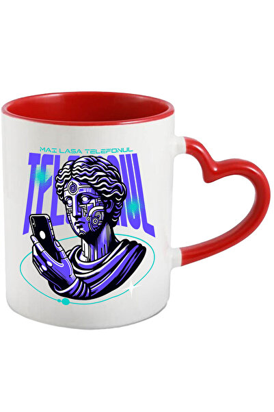 StoryGift Romania Cana Cu Chip Uman Statuie Greceasca Telefon Robot Text Haio...