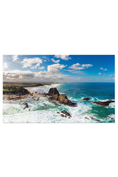 StoryGift Romania Tablou Canvas Plaja Glasshouse Rocks In Narooma, Narooma, A...