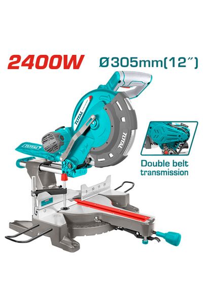 TOTAL 2400W 12" Movable Base Wood Chipper