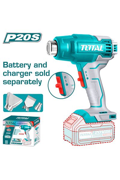 TOTAL 20V battery-powered hair dryer without battery and charger