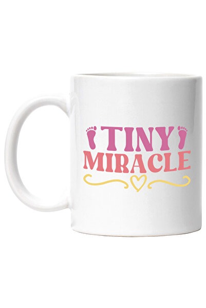 StoryGift Romania Cana Cu Inimioare Si Pasi Cu Textul "tiny Miracle" - Miraco...