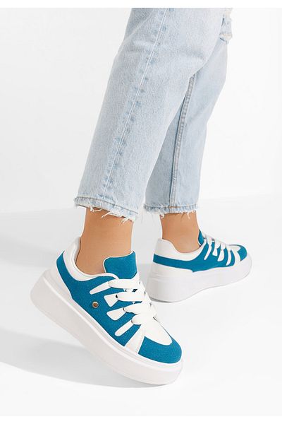 B T Shoes Sneakers Cu Platformă Cassatia Albastri