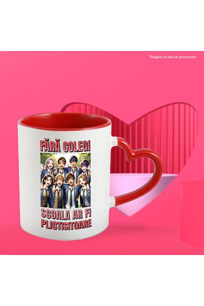StoryGift Romania Mug Without classmates, school would be boring friends, 330ml, Ceramic with Handle, With, STG