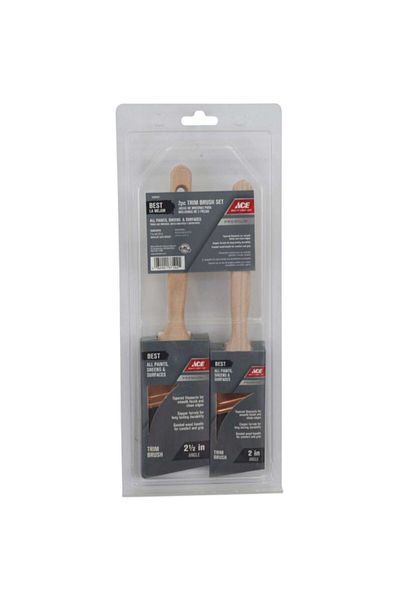 ACE 2-Piece Best Angular Sash Trim Paint Brush Set 15.62 x 17.27 x 39.24 cm