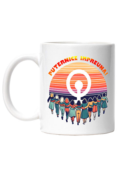 StoryGift Romania Cana Mai Multe Femei Mai Multa Putere Motivational, 330ml, ...