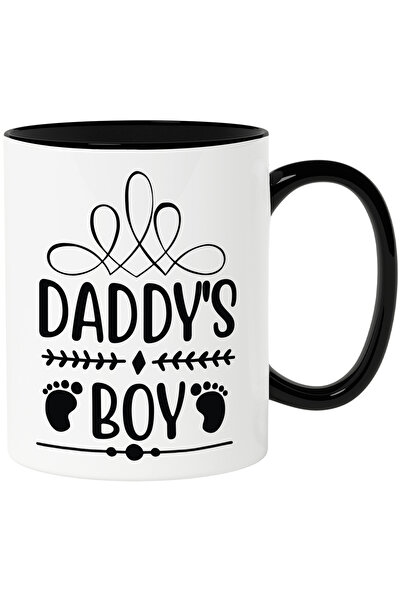 StoryGift Romania Cana Cu Urme De Pasi Si Textul "daddy's Boy" - Baiatu' Tate...