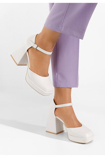 B T Shoes Pantofi Cu Toc Gros Monsa Albi