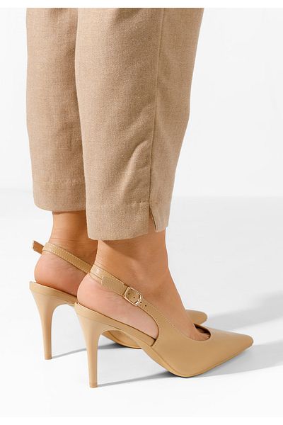 B T Shoes Pantofi Stiletto Slingback Sheria V3 Camel