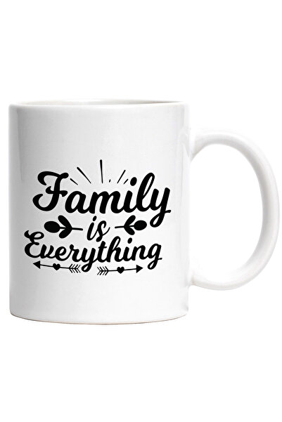 StoryGift Romania Cana Cu Inimioare Si Textul "family Is Everything" - Famili...