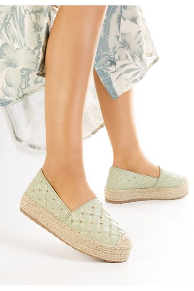 B T Shoes Espadrile Dama Verzi Jenda