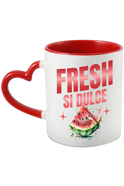StoryGift Romania Cana Pepene Rosu Fresh Si Dulce, Vara, Desert, 330ml, Ceram...