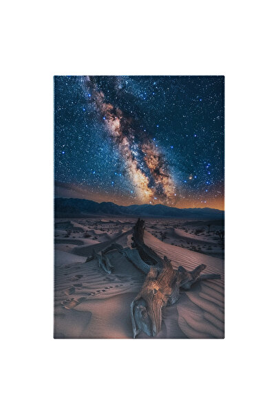 StoryGift Romania Tablou Canvas: Urmele Din Deșert Și Copaci Căzuți În Arșița...