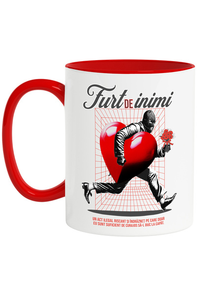 StoryGift Romania Cana Hot De Inmi Cu Buchet De Flori Dragoste, 330ml, Cerami...