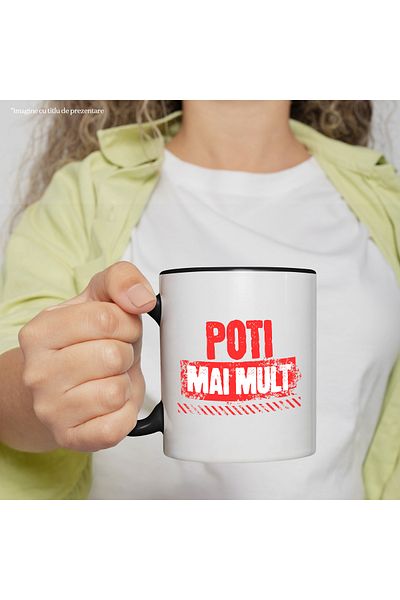 StoryGift Romania Mug Motivational Message Sport Text You Can Do More Gym, 330ml, Ceramic with N Handle, With, STG