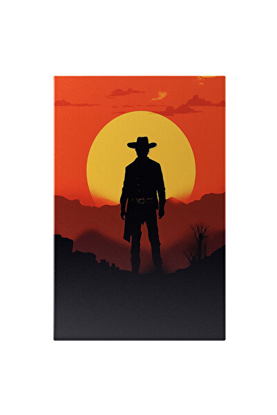 StoryGift Romania Tablou Canvas: Desen Cu Un Cowboy De Temut Din Vestul Salba...