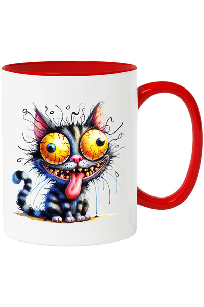 StoryGift Romania Cana Cu O Pisica Ciudata | Ilustratie | Arata De Parca Ar F...