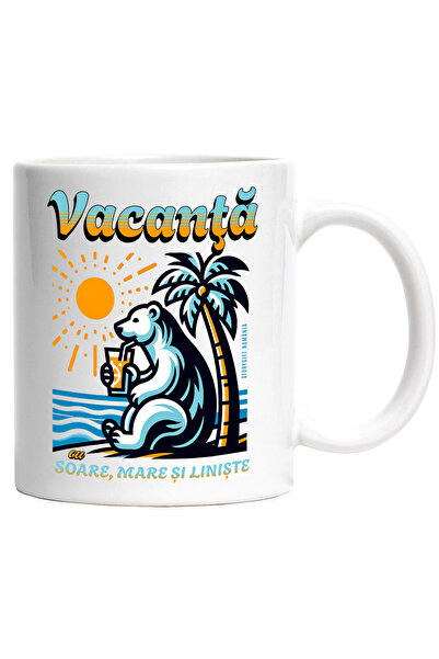 StoryGift Romania Cana Vacanta Cu Soare, Mare Si Liniste Relaxare, 330ml, Cer...