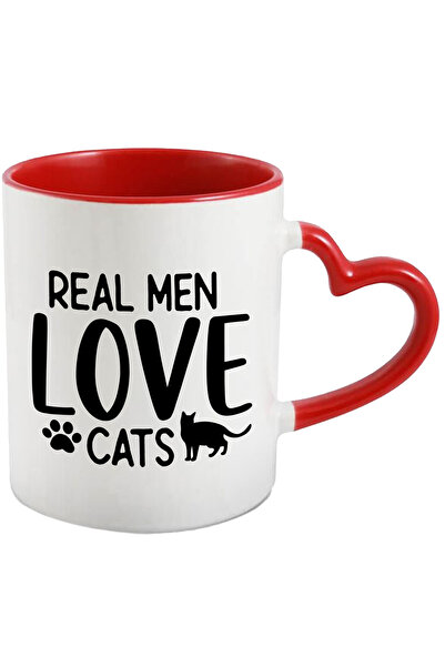 StoryGift Romania Cana Cu O Pisica Si Textul "barbatii Adevarati Iubesc Pisic...