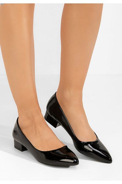 B T Shoes Pantofi Cu Toc Mic Melysa Negri