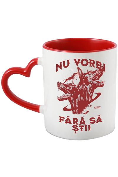 StoryGift Romania Cana Doi Caini Furiosi Mesaj Nu Vorbi Fara Sa Stii, 330ml, ...