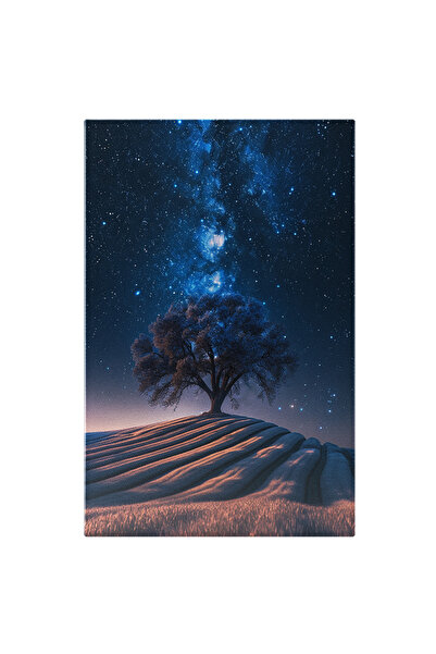 StoryGift Romania Tablou Canvas: Dansul Stelelor Deasupra Copacului Înțesat - Magia Cerului Nocturn Pictura Di