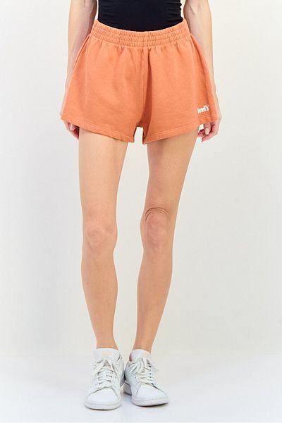 Levi's Women Brand Logo Basic Shorts, Orange