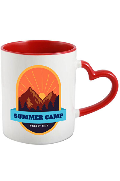 StoryGift Romania Cana Cu Mesaj In Engleza Summer Camp Forest Time, Tabara, Vara, Apus, Munte, Pad, Cu ,stg