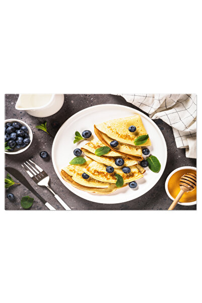 StoryGift Romania Tablou Canvas Deliciu Matinal Clatite Cu Afine Si Miere, O ...