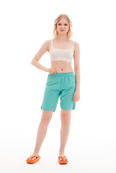 Eke Tekstil Costum de baie lungi de bază pentru damă, pantaloni scurți de mare