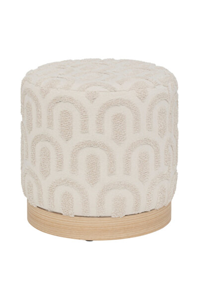 Atmosphera كرسي بوف دائري بتصميم أنيق من كوباس، 38 × 38 × 38 سم