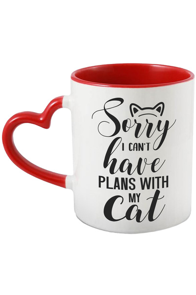StoryGift Romania Cana Pentru Iubitorii De Pisici Cu Textul "sorry, I Can't H...